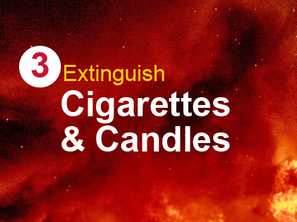 Extinguish Cigarettes & Candles