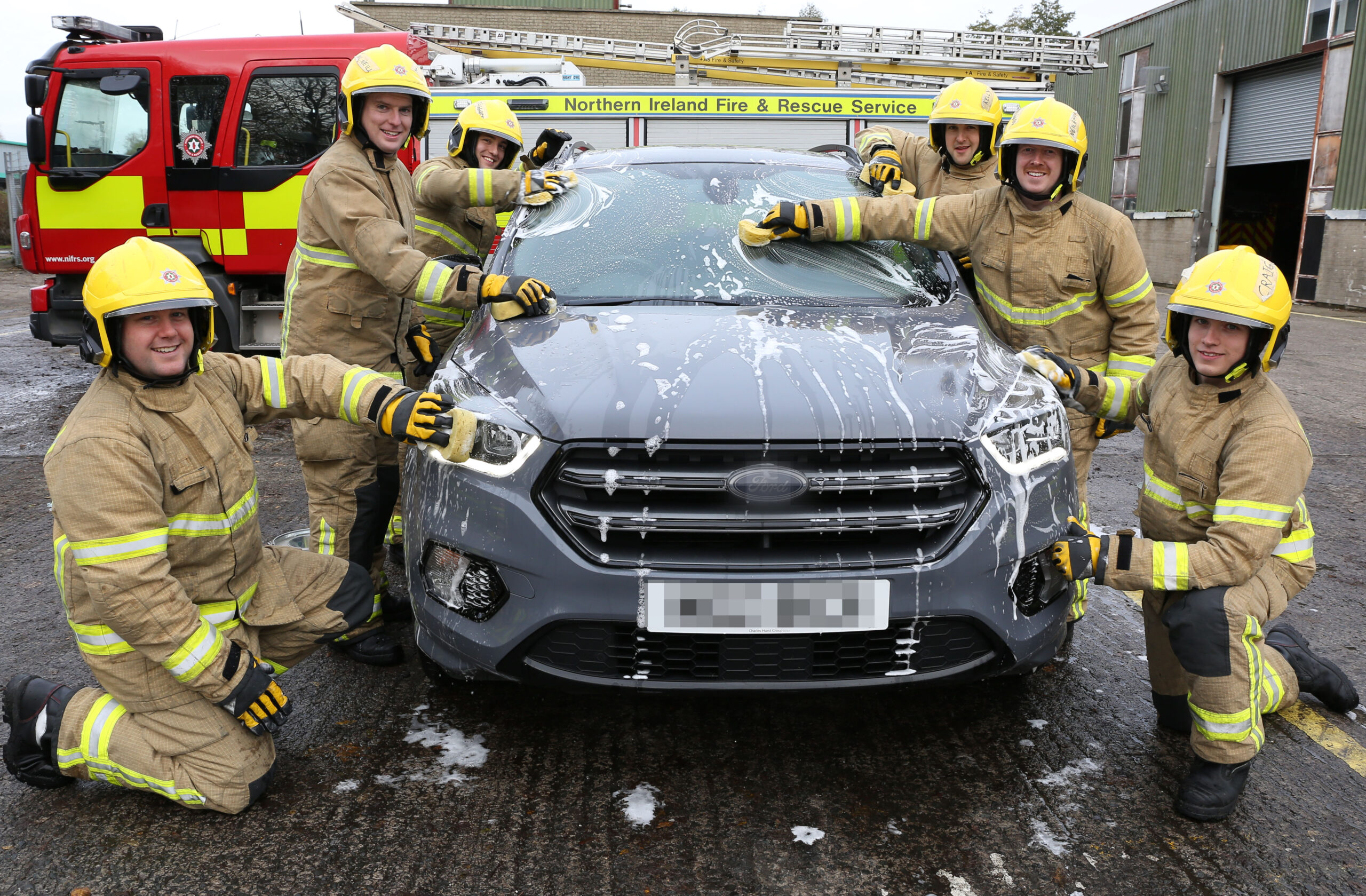 NIFRS Trainee Firefighters are holding a charity car wash in December